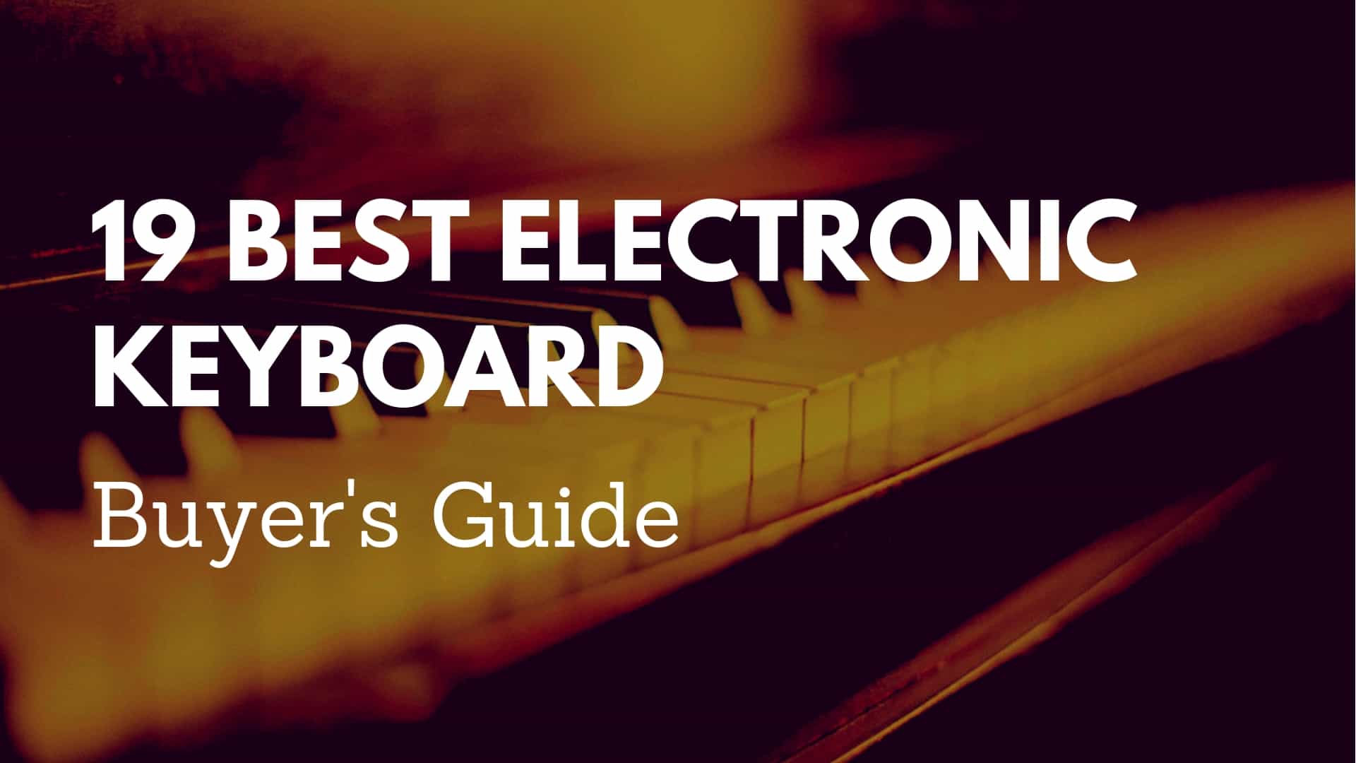 best electronic keyboards